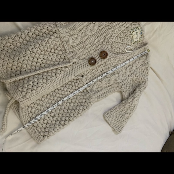 Boho Kenji Button Front Hand Knit CardiganName - Picture 5 of 6